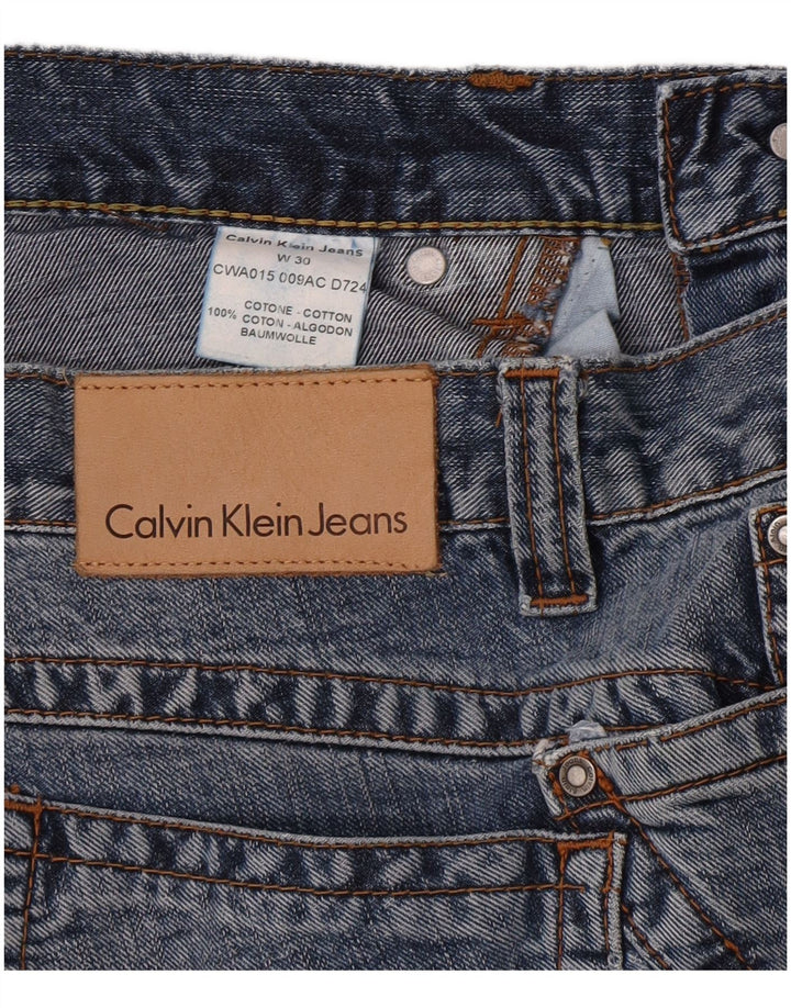 Calvin Klein Dame Flared Jeans W30 L34 Blå Bomuld