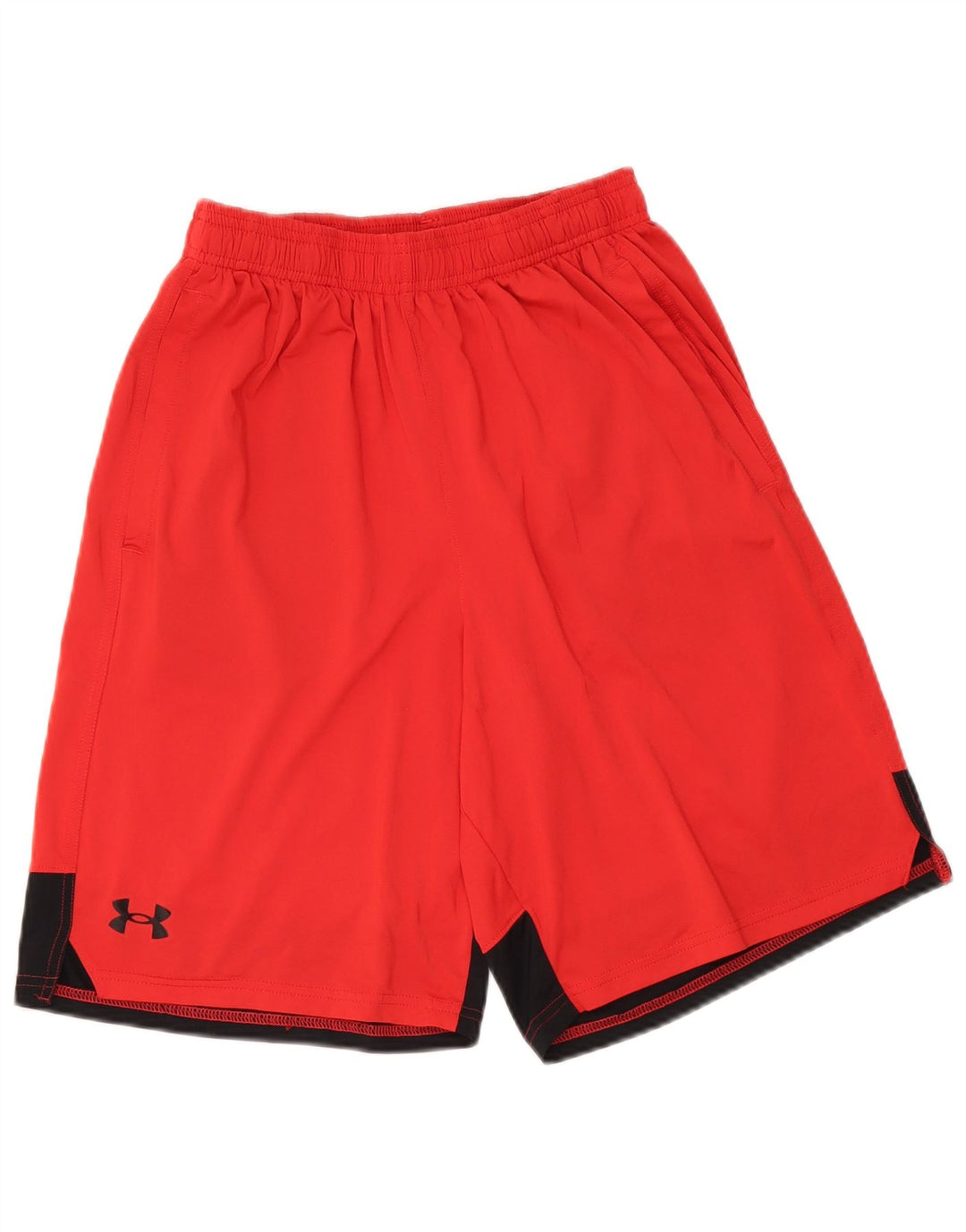 UNDER ARMOUR Sportsshorts til mænd Medium Rød Colourblock Polyester