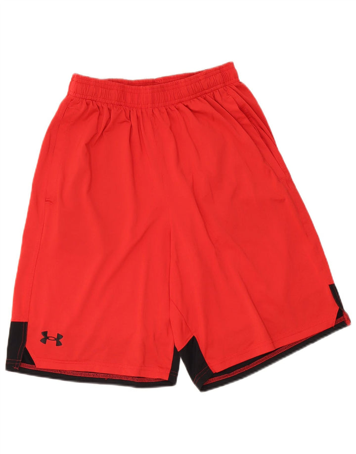 UNDER ARMOUR Sportsshorts til mænd Medium Rød Colourblock Polyester