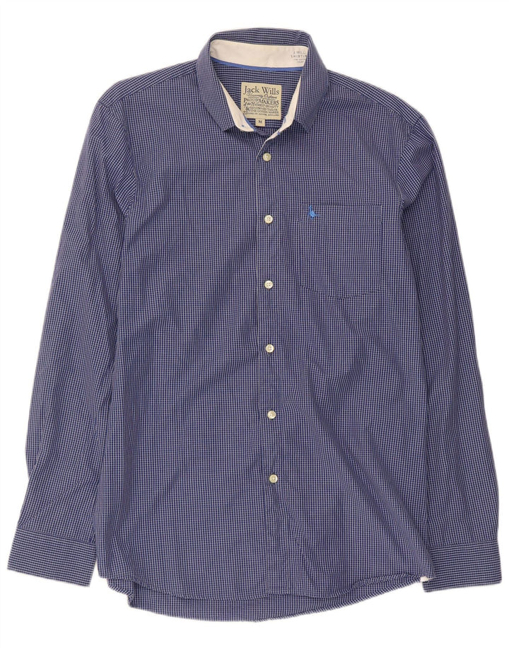 Jack Wills Herreskjorte Medium Blue Gingham Cotton