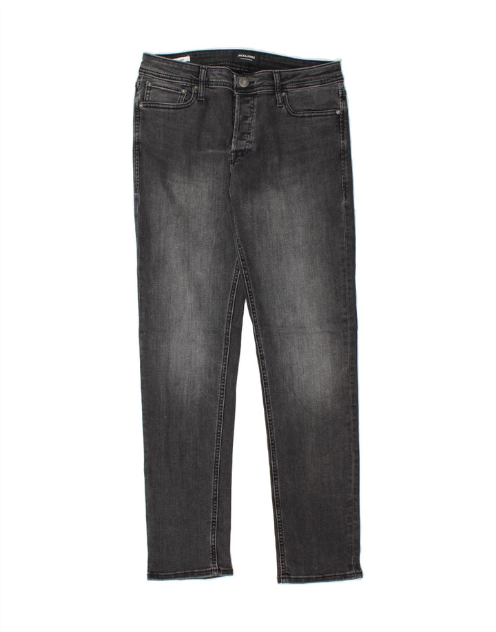JACK & JONES Mens GLENN Slim Jeans W32 L31 Grey Vintage Jack & Jones and Second-Hand Jack & Jones from Messina Hembry 
