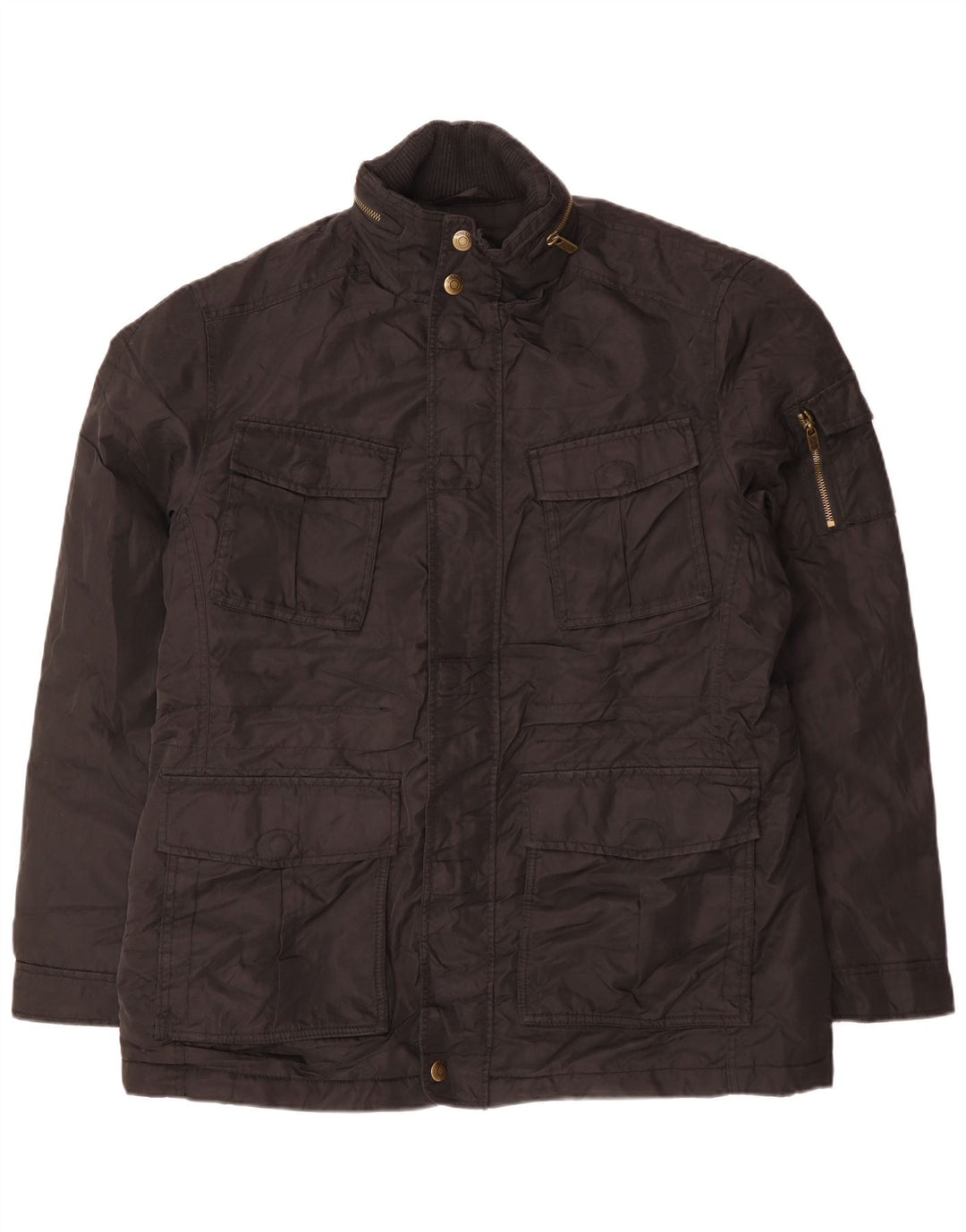 Esprit Herre Hooded Utility Jacket UK 44 2XL Sort Polyester