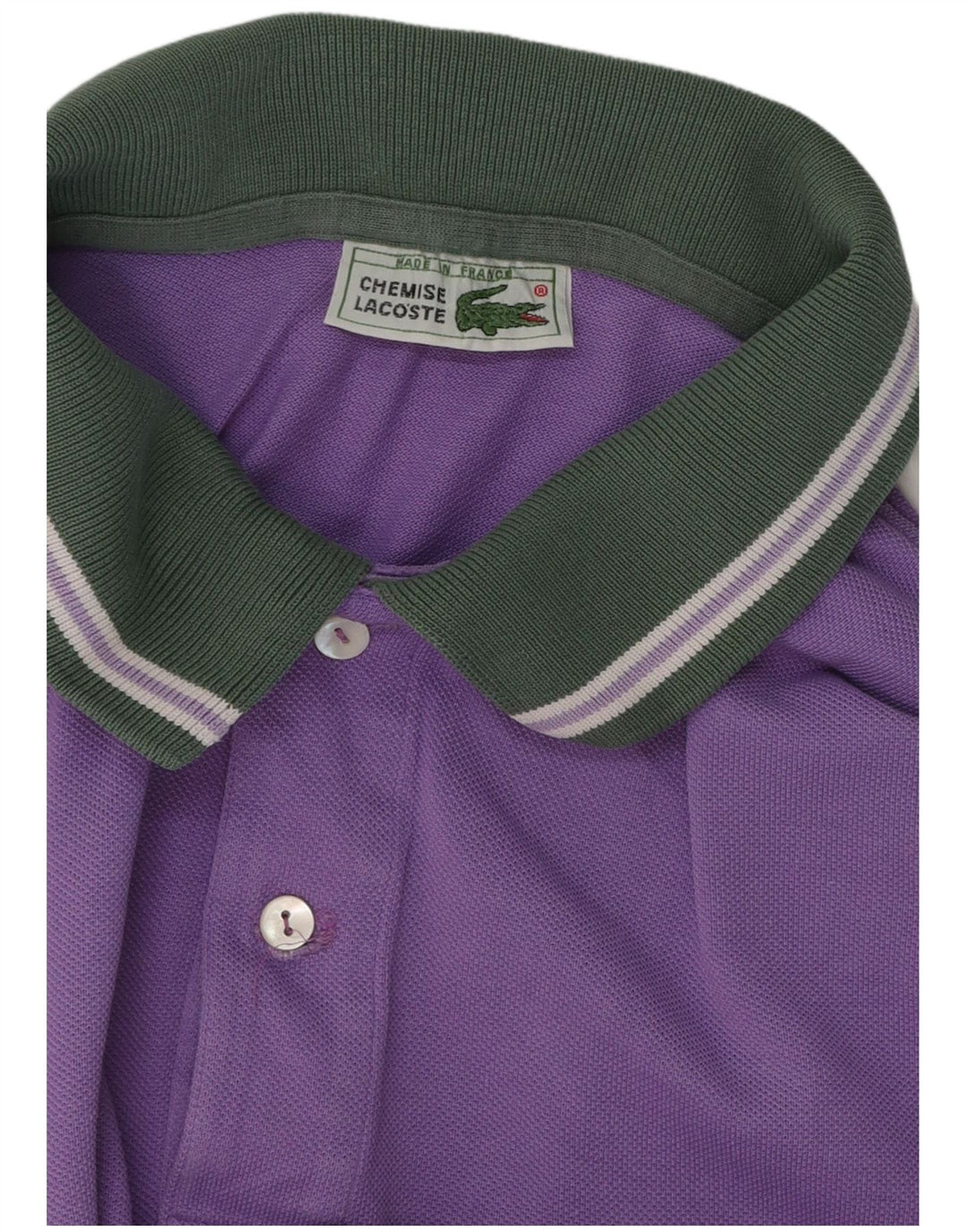 Lacoste herre poloskjorte str. 5 Large Lilla bomuld