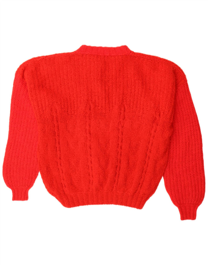 Vintage Herre Turtle Neck Jumper Sweater Large Red