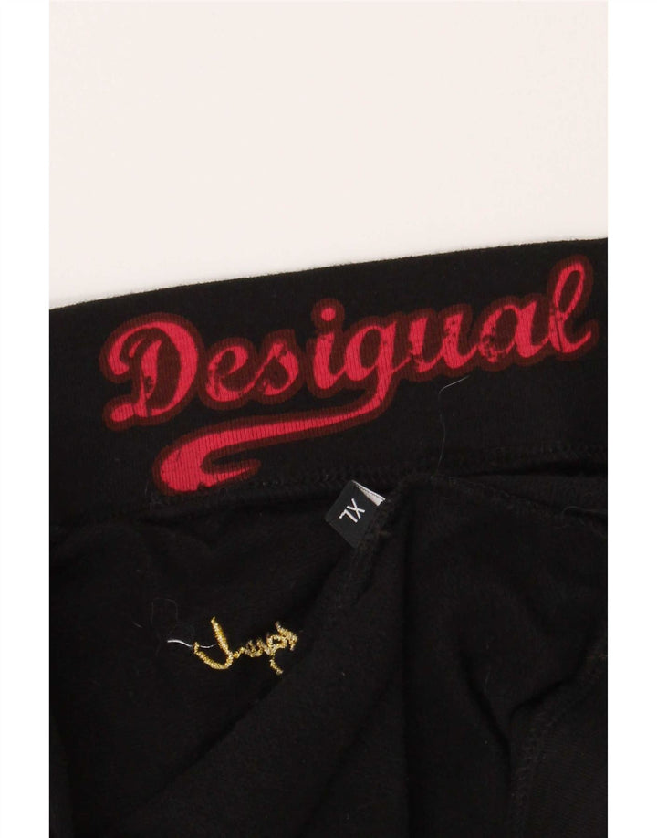 Desigual Dame Mini-nederdel XL W36 Sort Geometrisk