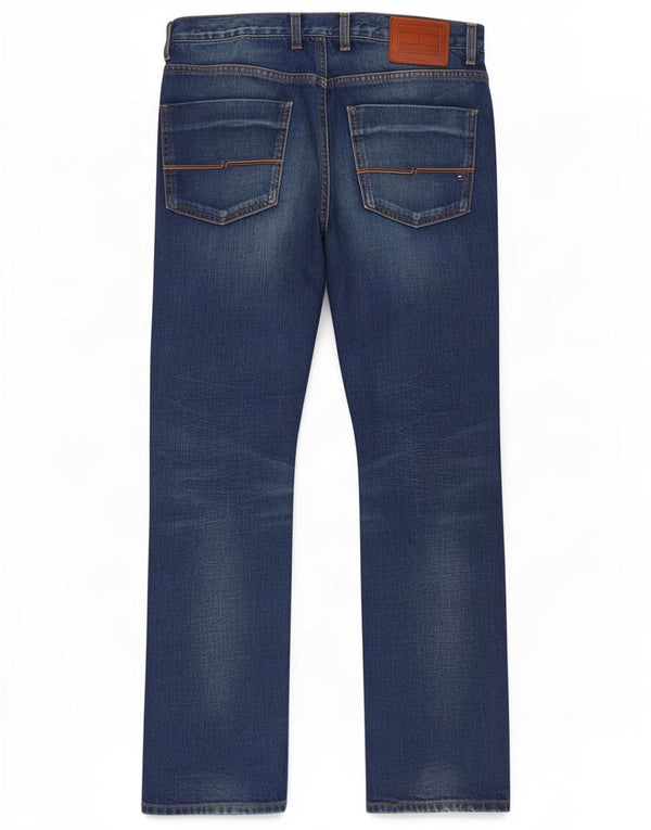 Tommy Hilfiger Lige jeans til mænd W34 L30 Blå Bomuld