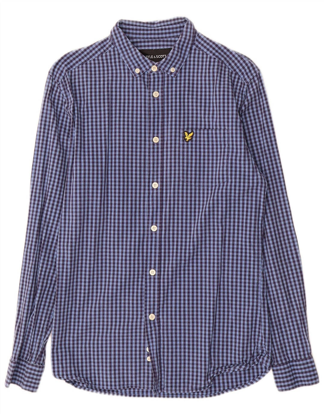 Lyle & Scott Herre Slim Fit skjorte Medium Blue Gingham