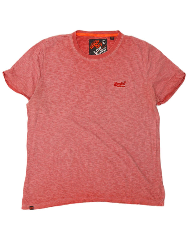 Superdry Herre Low Roller T-Shirt Top 2XL Pink