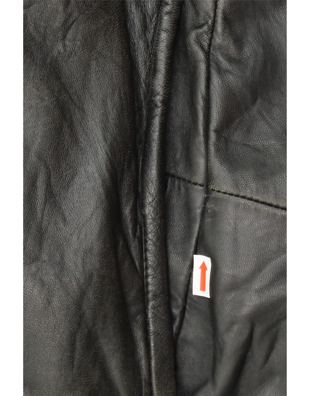 VINTAGE Mens Loose Fit Leather Jacket IT 48 Medium Black Vintage Vintage and Second-Hand Vintage from Messina Hembry 