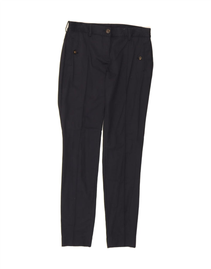 MASSIMO DUTTI Womens Slim Casual Trousers EU 40 Medium W30 L29 Navy Blue Vintage Massimo Dutti and Second-Hand Massimo Dutti from Messina Hembry 