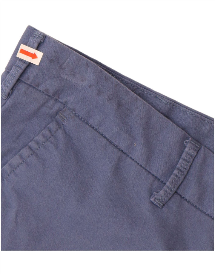 IZOD Herre Salt Water Chino Shorts W38 XL Blå Bomuld