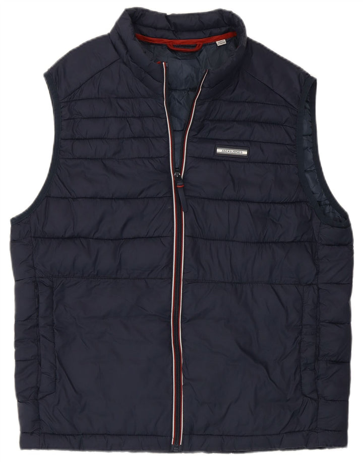 Jack & Jones Polstret Gilet til mænd UK 36 Small Navy Blue