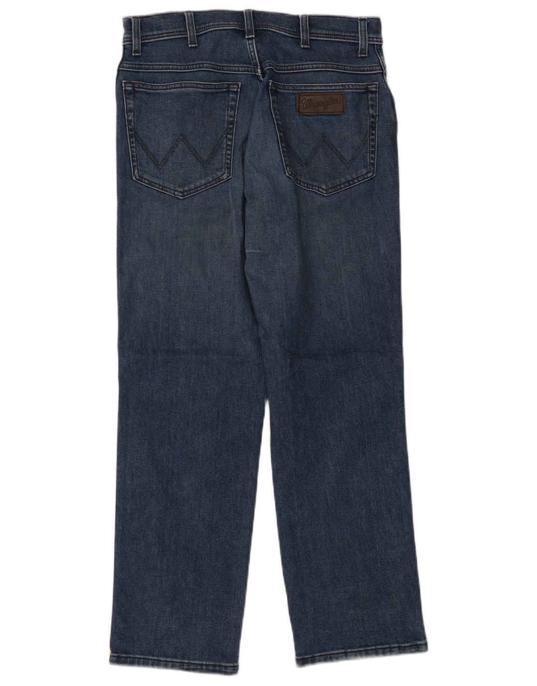 WRANGLER Womens Straight Jeans W32 L30 Blue Cotton