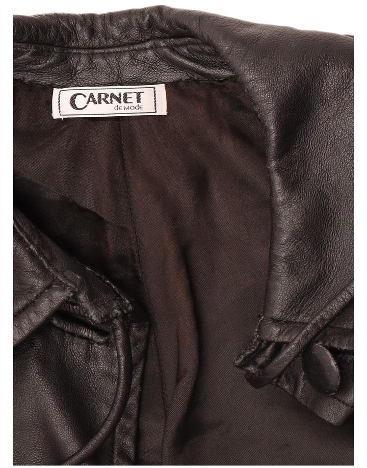 Carnet Læderfrakke til kvinder UK 18 XL Sort