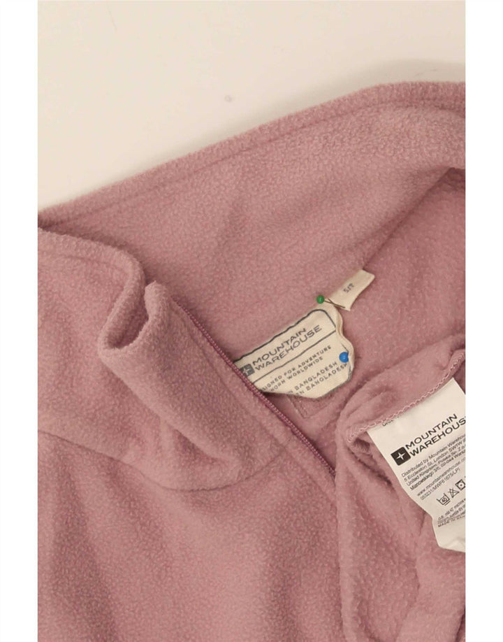 Mountain Warehouse Herre Zip Neck Fleece Jumper Lille Pink Polyester