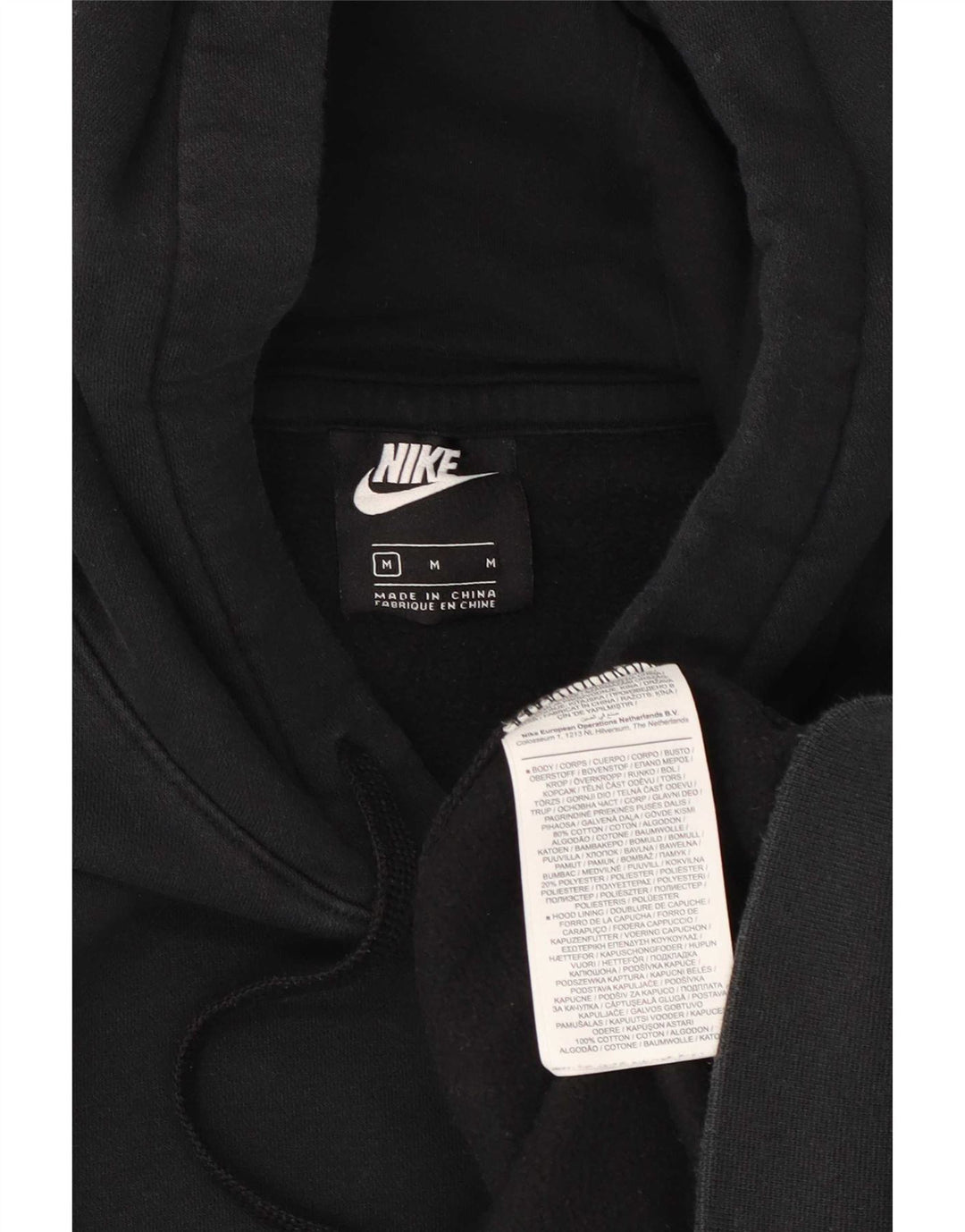 Nike Herre hættetrøje Jumper Medium Sort Bomuld