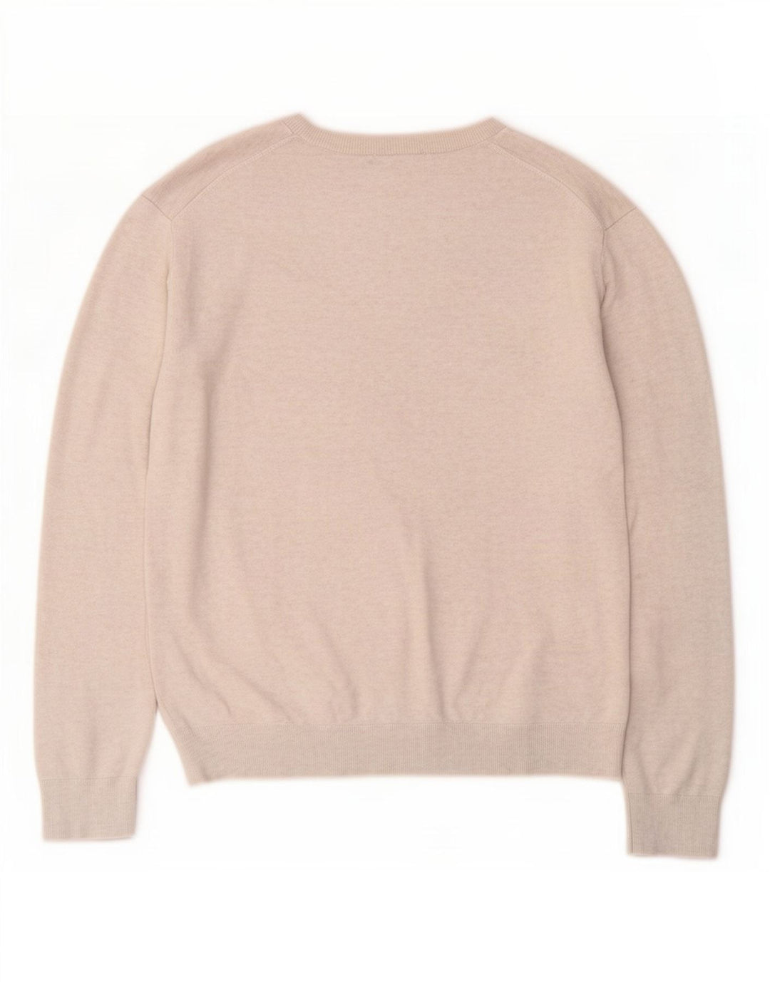 Calvin Klein Herre Crew Neck Jumper Sweater Stor Beige Bomuld