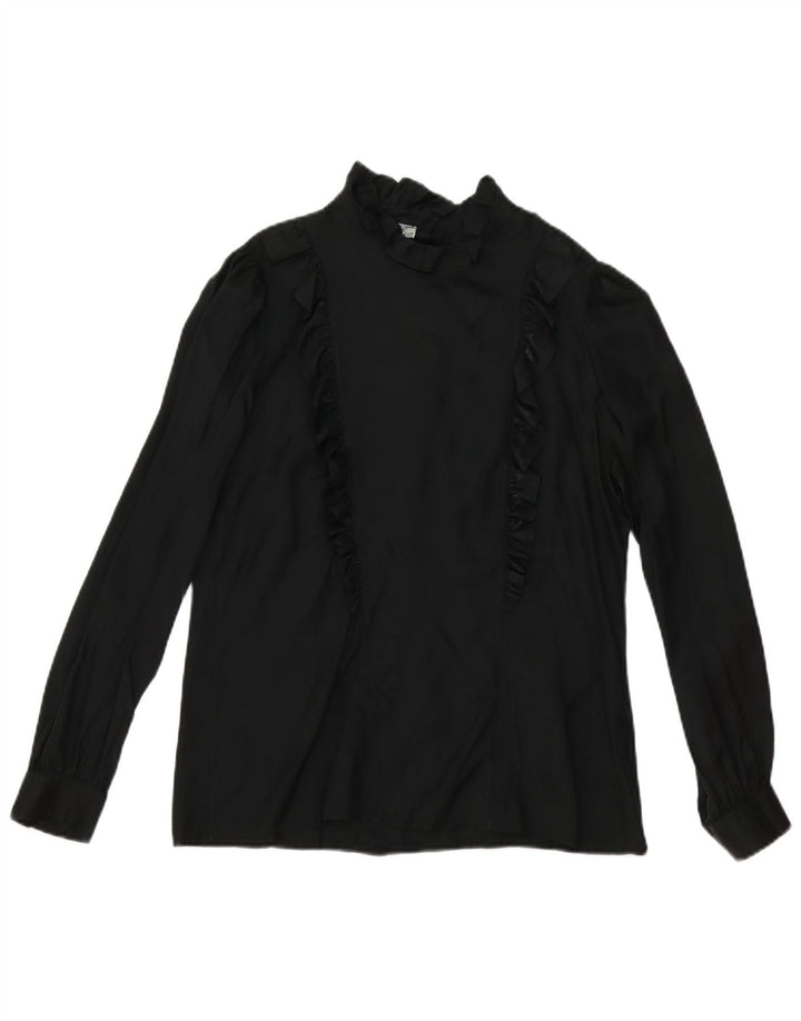 Primavera Firenze Langærmet Oversized Bluse Top US 3 XS Sort