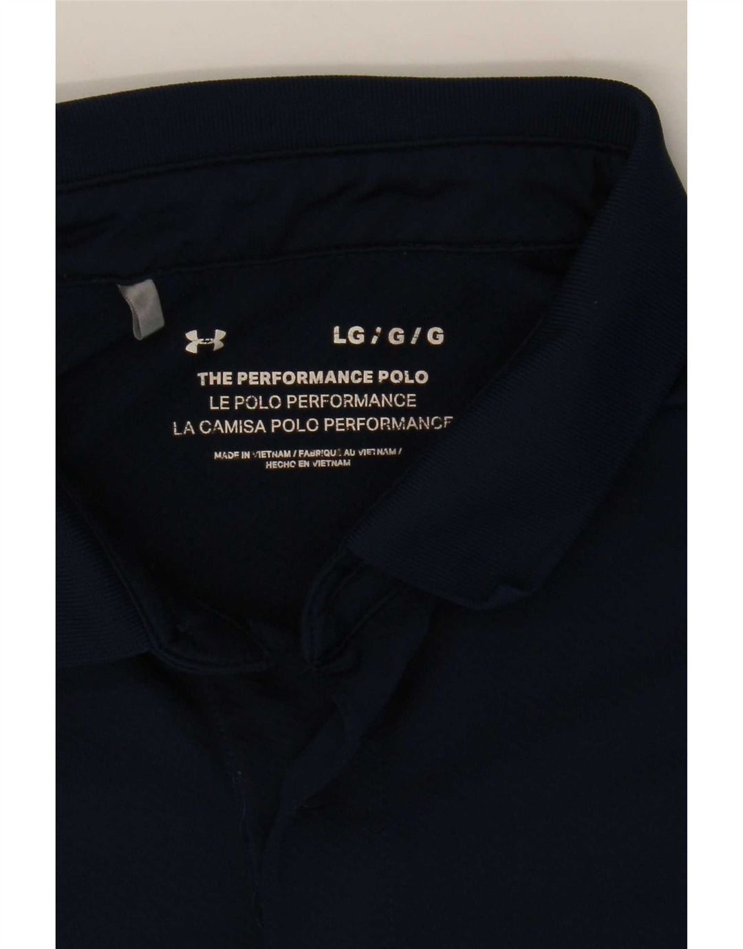 Under Armour Herre Polo Shirt Large Navy Blue