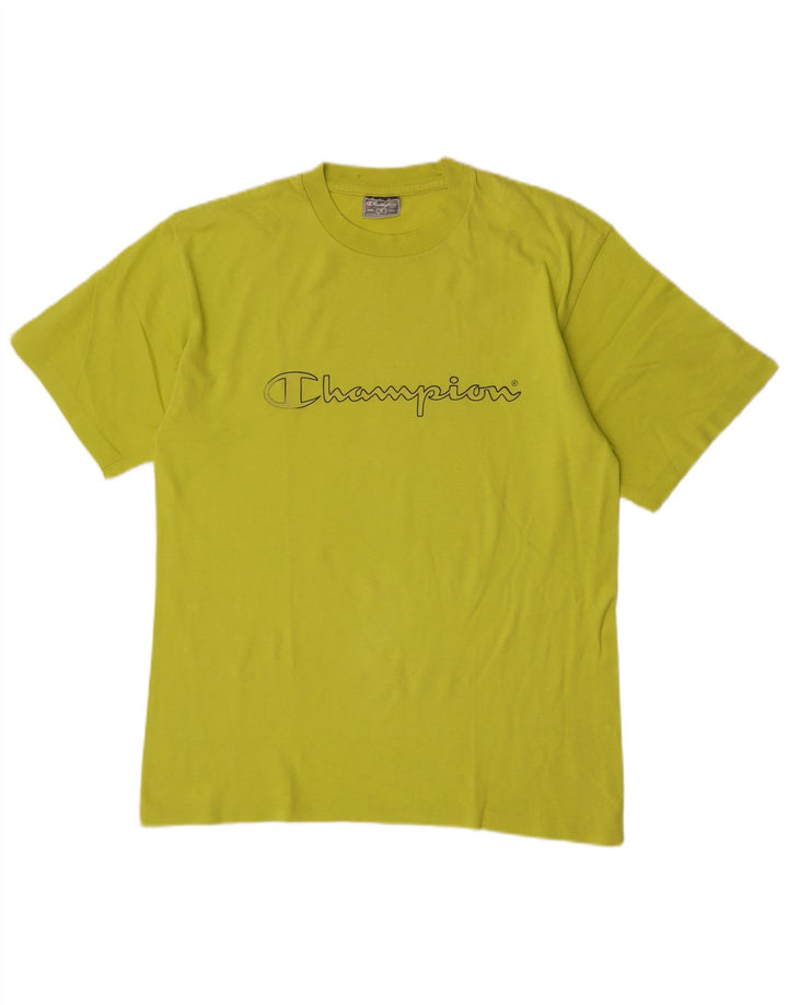 Champion Herre grafisk T-shirt Top mellemgrøn bomuld
