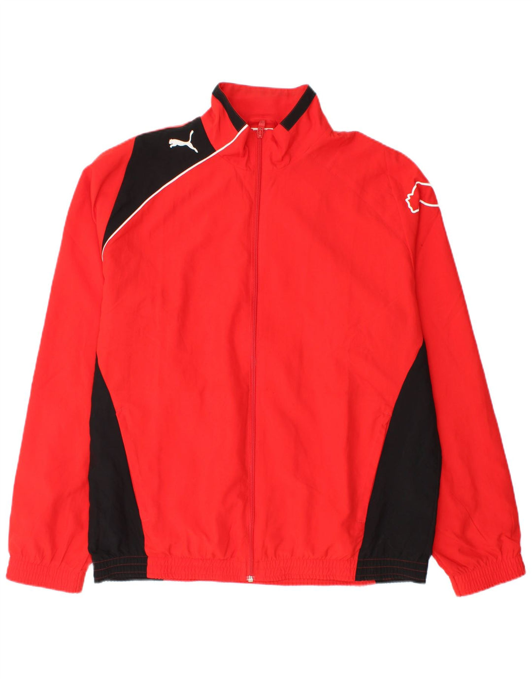 Puma Herre grafisk træningsdragt Topjakke Stor Rød Colourblock Polyester