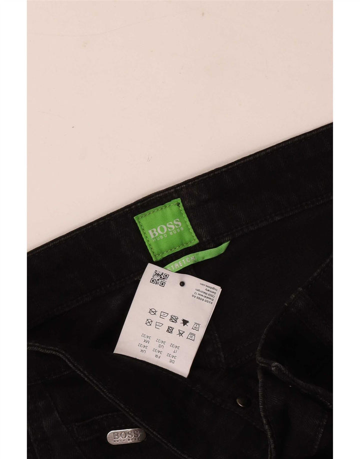 Hugo Boss Herre Slim Jeans W34 L32 Sort Bomuld