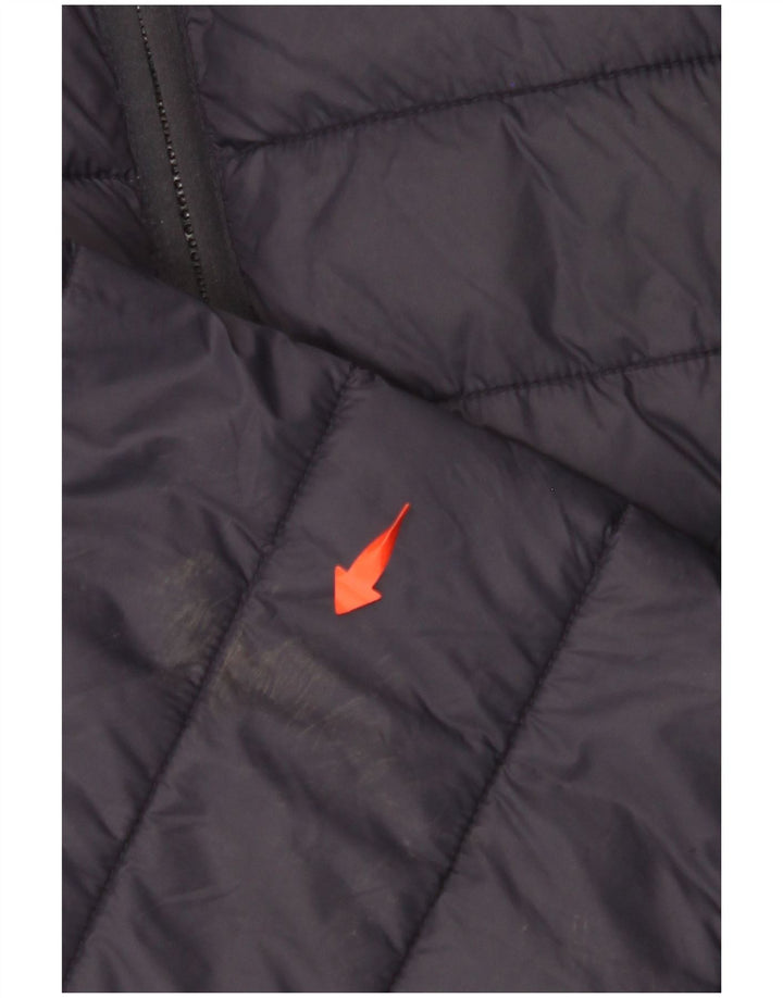CREW TØJ Dame polstret jakke UK 16 Large Navy Blue Nylon