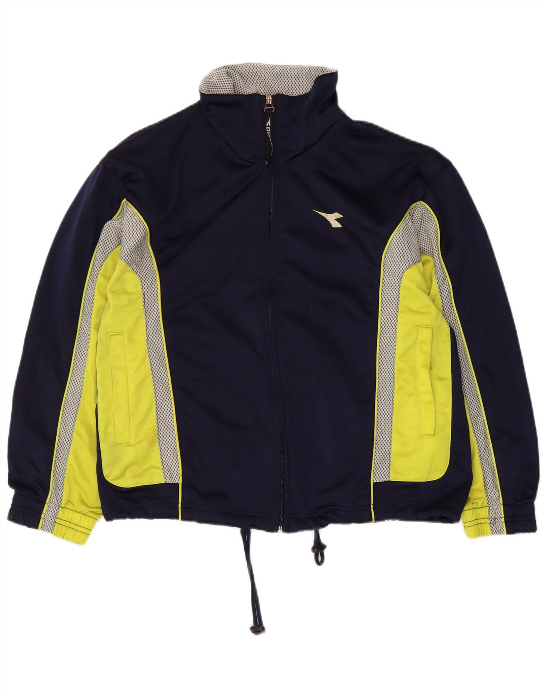Diadora Træningsdragt til mænd Topjakke UK 32 2XS Marineblå Colourblock Polyester