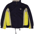 Diadora Træningsdragt til mænd Topjakke UK 32 2XS Marineblå Colourblock Polyester