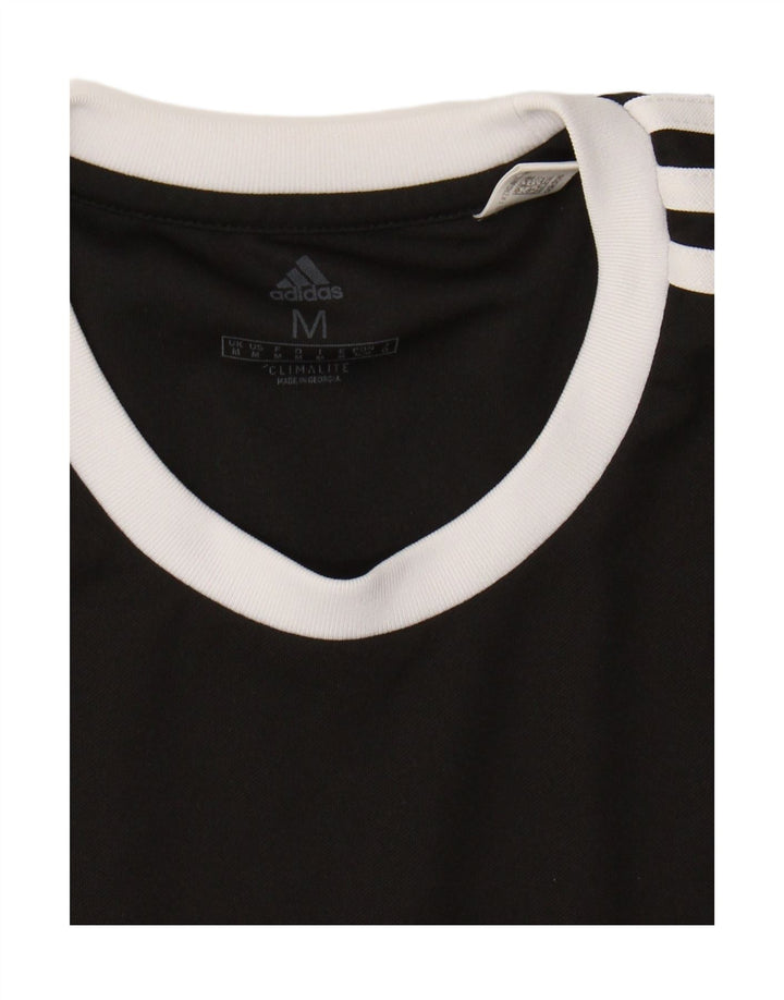 ADIDAS Mens Climalite T-Shirt Top Medium Black Vintage Adidas and Second-Hand Adidas from Messina Hembry 
