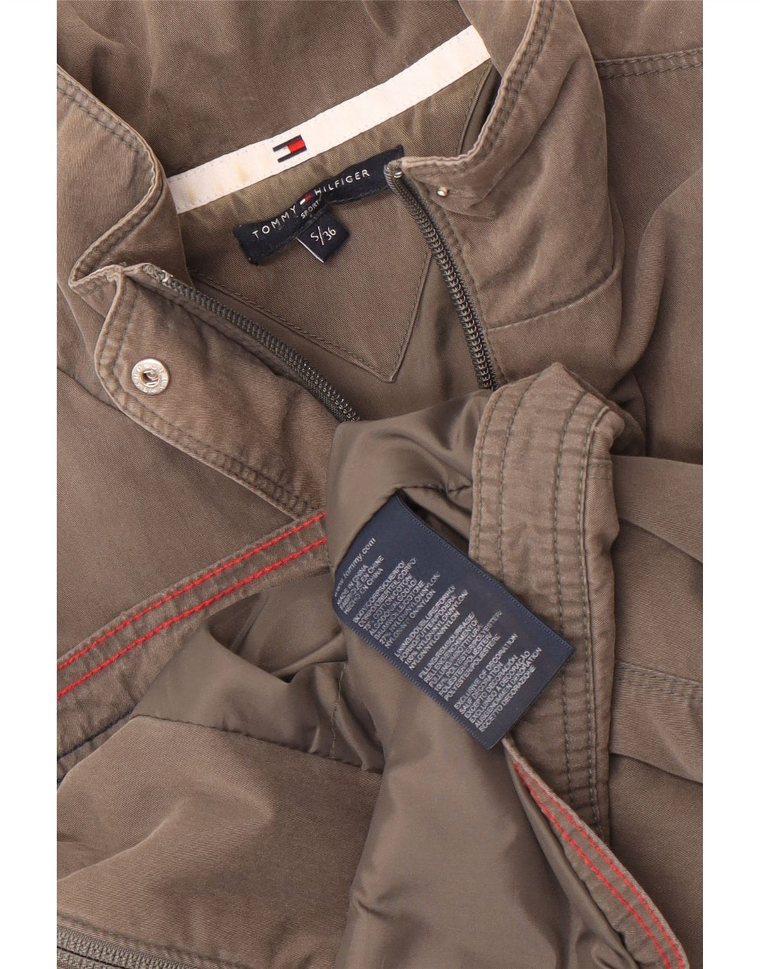 Tommy Hilfiger Kvinders Bomberjakke UK 10 Small Grå Polyester