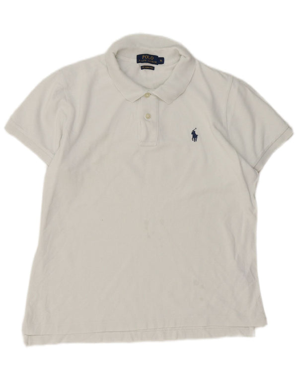 Polo Ralph Lauren Pige Skinny Polo Shirt 15-16 år XL Hvid Bomuld