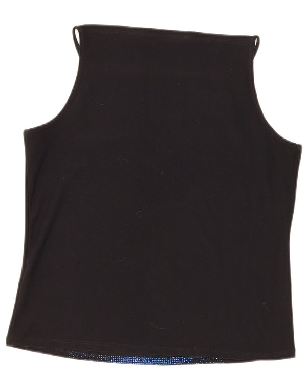 Dorothy Perkins Dame Cami Top UK 16 Large Black Polyester