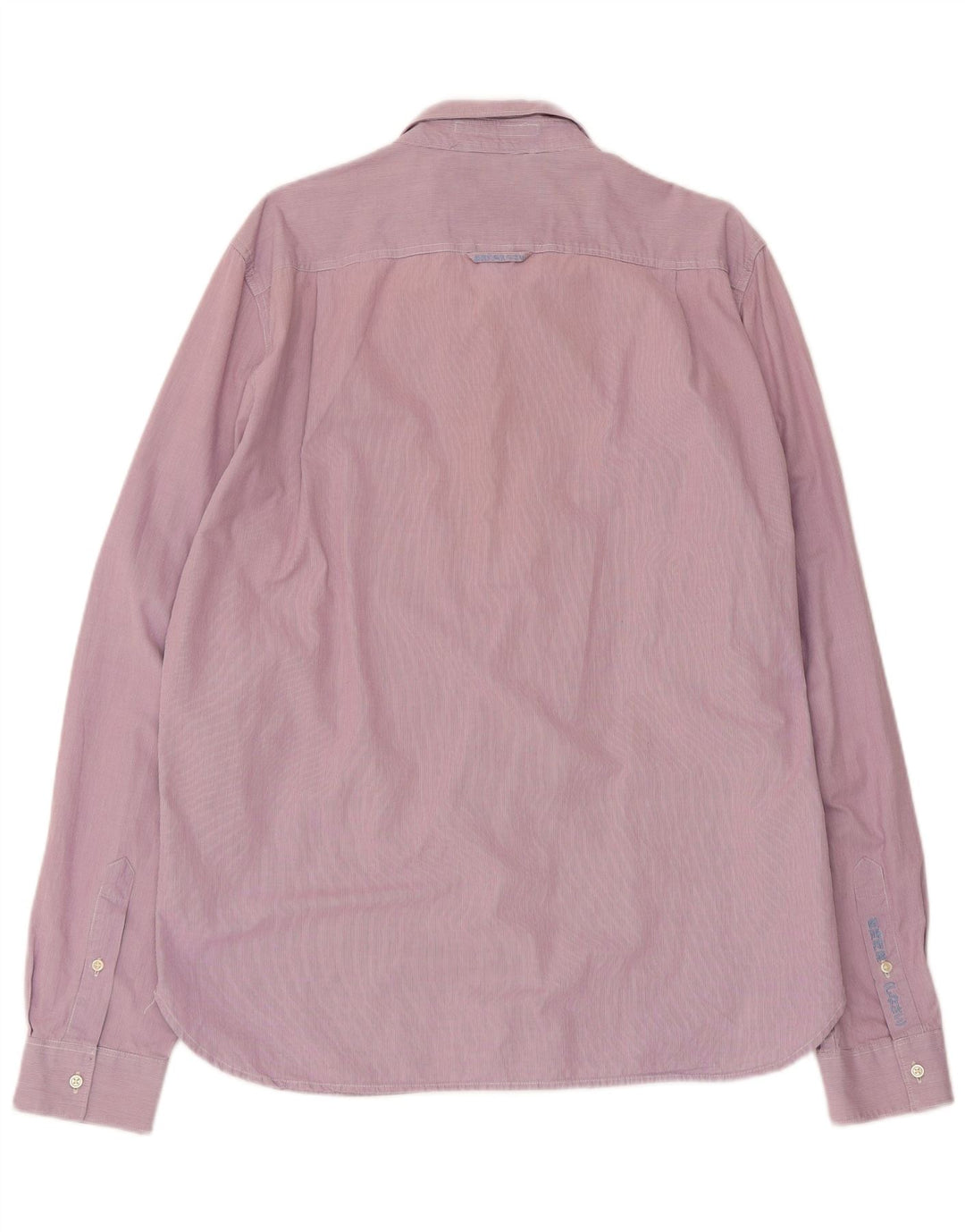 Superdry herreskjorte 2XL Pink nålestribet bomuld