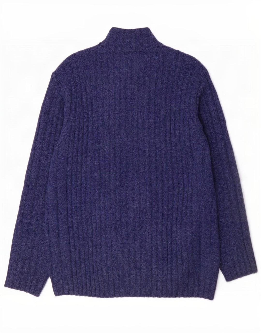 Harvey Miller Herre grafisk cardigan sweater mellemblå uld