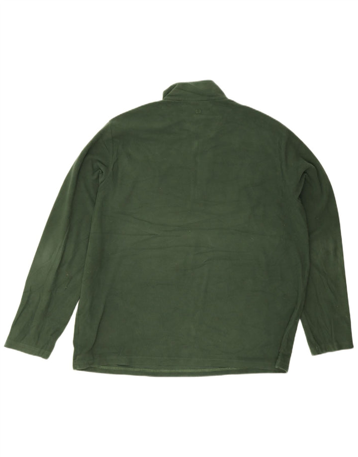 Mountain Warehouse Herre Zip Neck Fleece Jumper 2XL Grøn Polyester