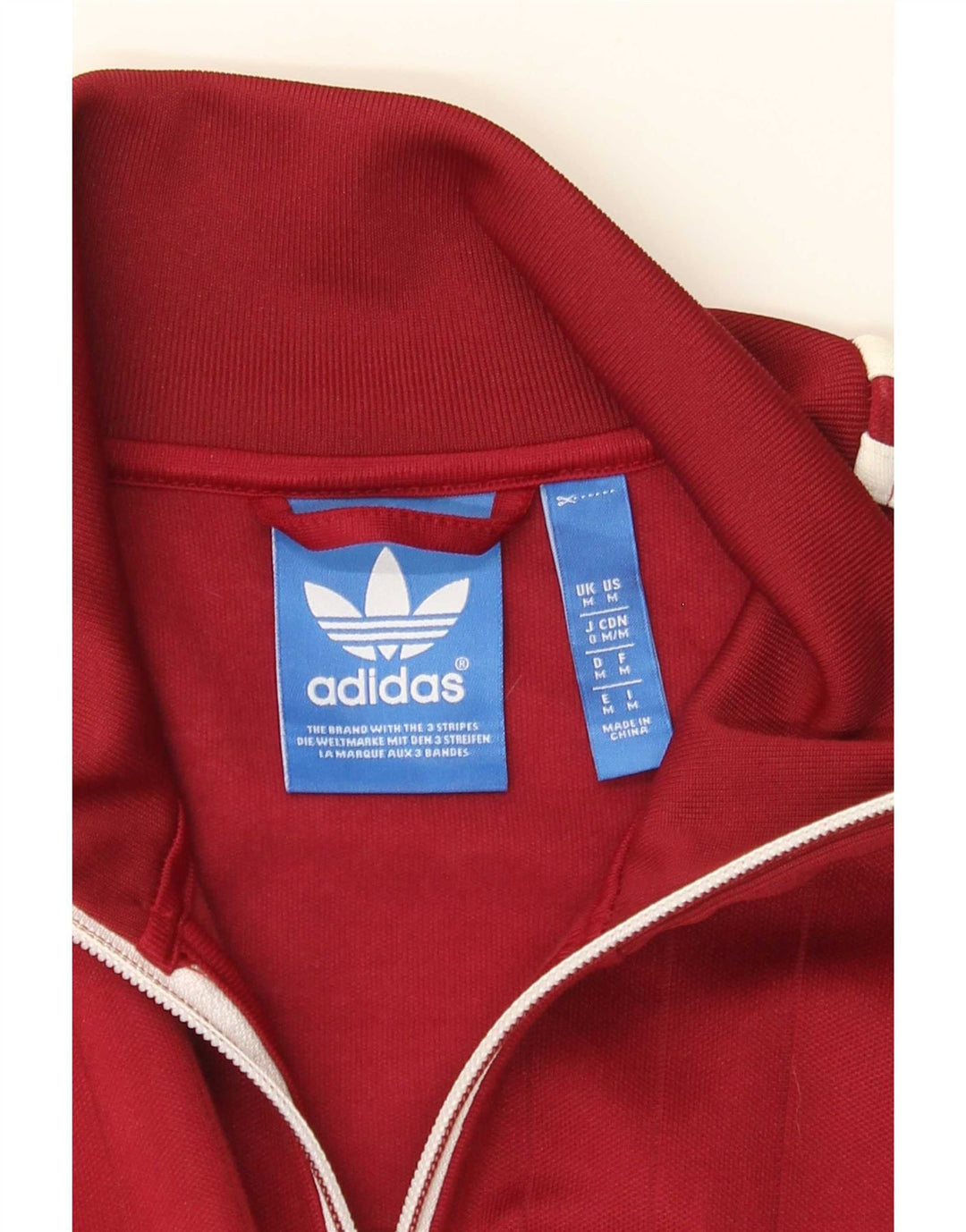 Adidas Træningsdragt til mænd Topjakke Medium Burgundy Colourblock