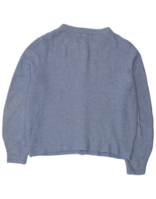 Marks & Spencer Dame Loose Fit Cardigan Sweater UK 16 Large Blue Acryl