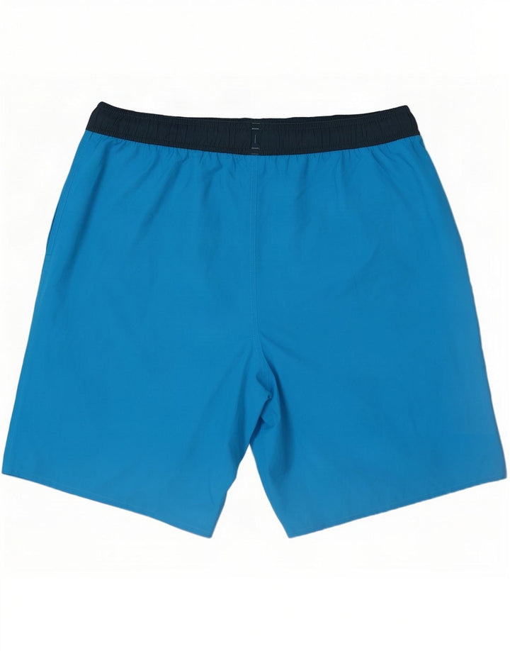 Adidas Herre grafiske sportsshorts Store blå farveblok polyester