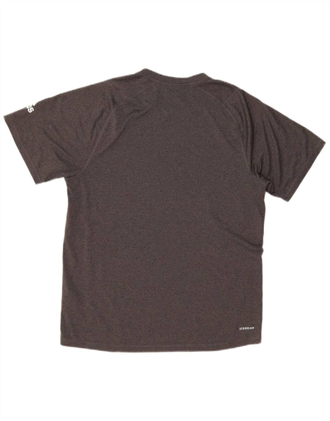 ADIDAS Herre Aeroready Grafisk T-Shirt Top Medium Grey Polyester