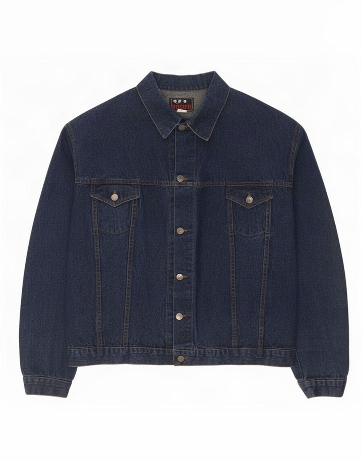 Vintage denimjakke til mænd UK 38 Medium Navy Blue