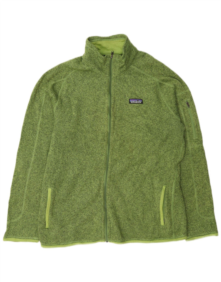 Patagonia Herre træningsdragt Topjakke XL Grøn Flecked Polyester