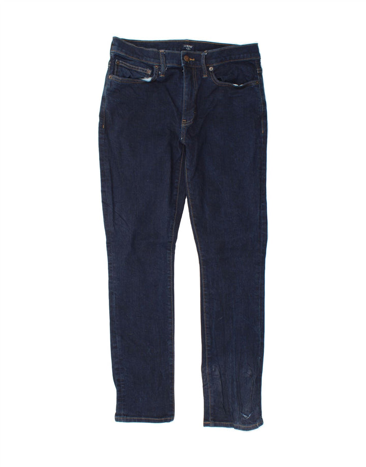 J. CREW Mens Flex Slim Jeans W32 L29 Navy Blue Cotton Vintage J. Crew and Second-Hand J. Crew from Messina Hembry 