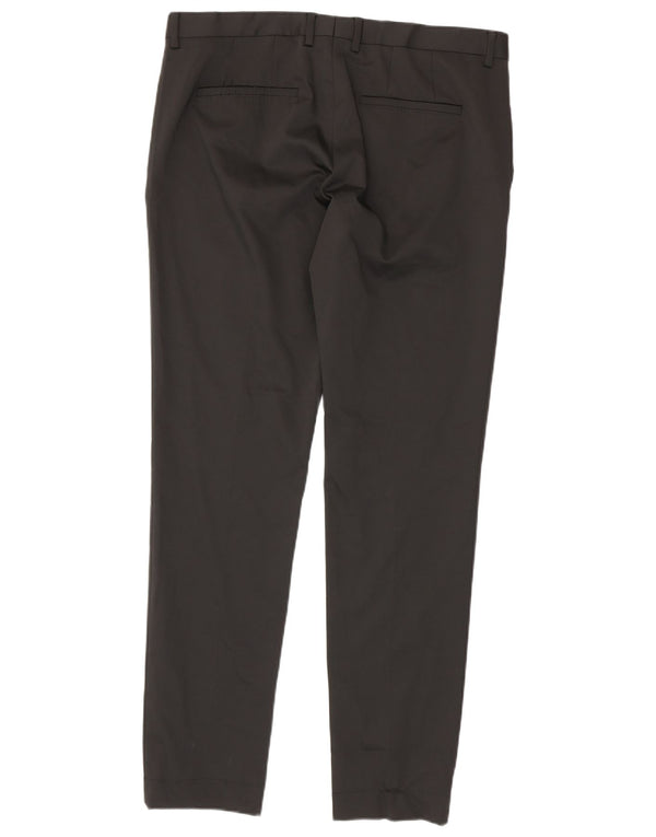 Zara Herre Slim Chino Bukser EU 46 XL W36 L34 Sort