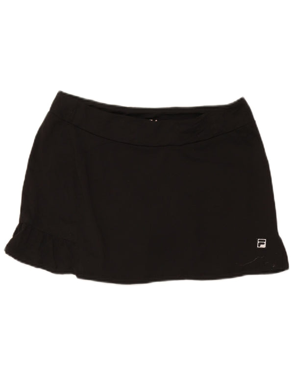 Fila Womens Tennis Skirt UK 12 Medium Black Polyester