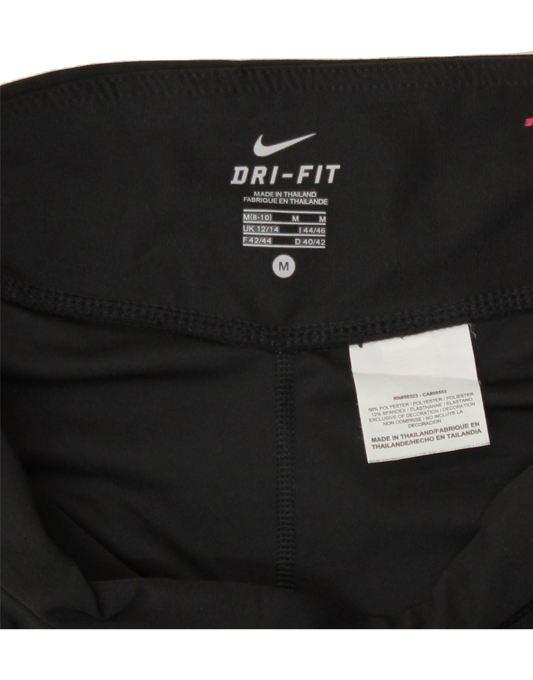 NIKE Womens Dri Fit Sport Shorts UK 12/14 Medium  Black Polyester Vintage Nike and Second-Hand Nike from Messina Hembry 