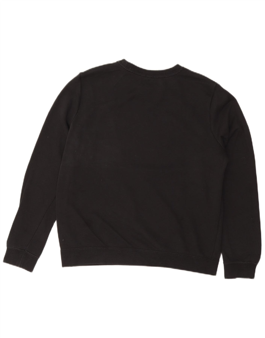 NIKE Graphic Sweatshirt Jumper UK 14 Medium Sort Bomuld