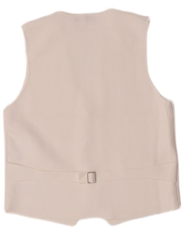 Zara damevest UK 18 XL Hvid viskose