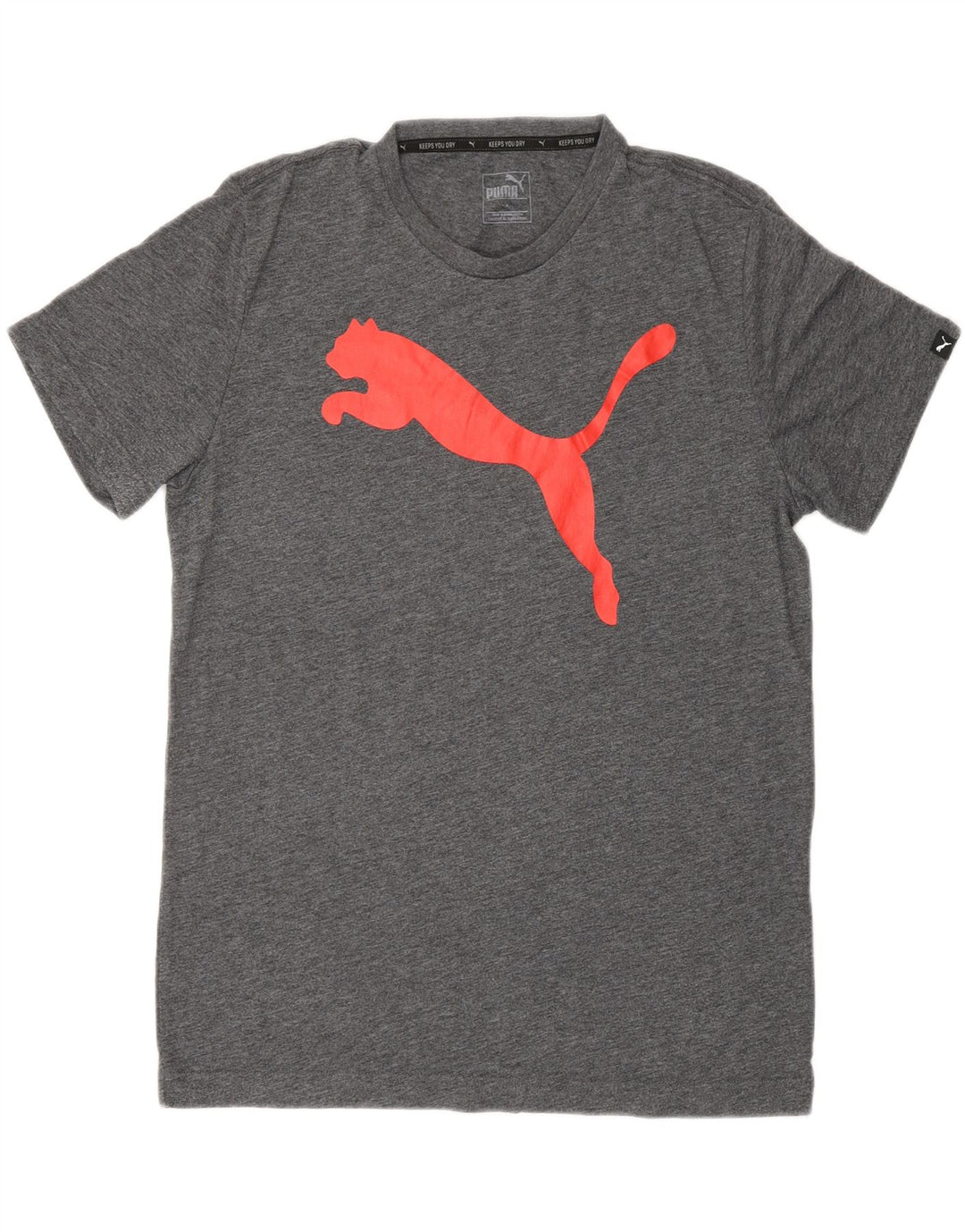 Puma Herre grafisk T-shirt Top mellemgrå bomuld