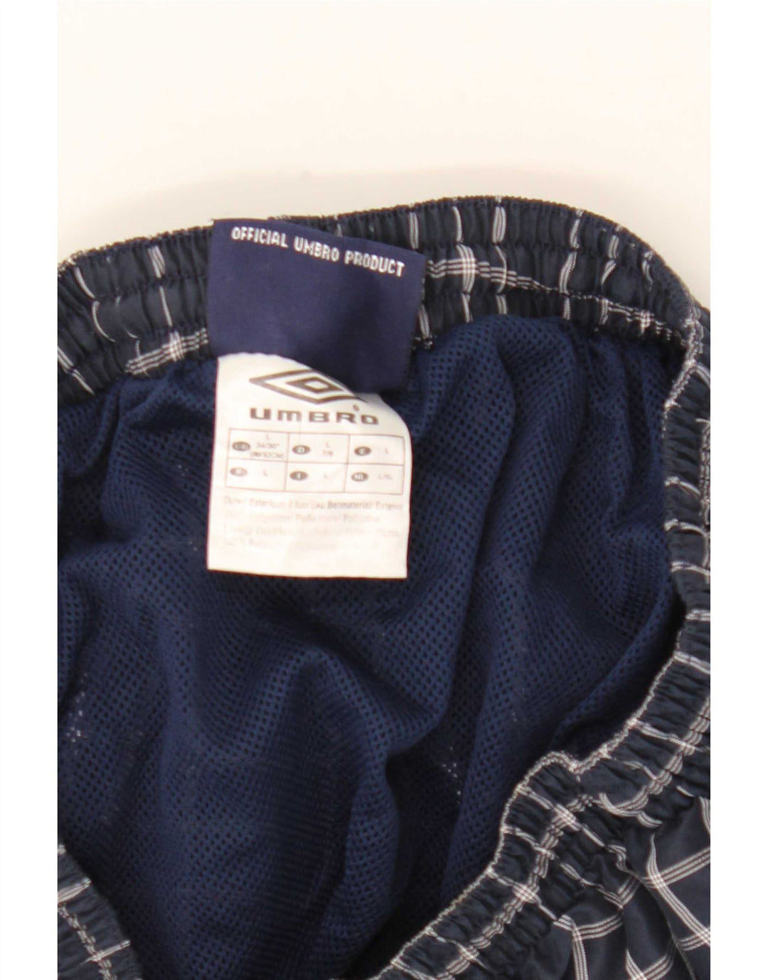 Umbro Herre badeshorts Large Navy Blue Ternet Polyester